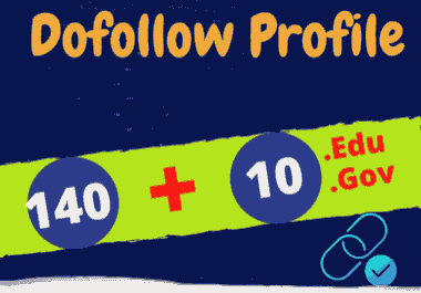 Powerful 150 Manual High Quality Dofollow Profile Backlinks With 10 ED/GV Backlinks