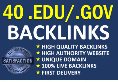 I will manually do 40. EDU/. GOV Backlinks 2021