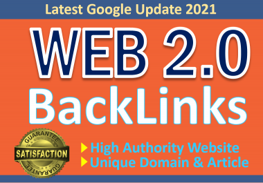 20 Contextual Web 2.0 High Authority SEO manual backlinks