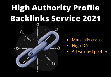 High Authority 200 profile backlinks DA 80+ for SEO ranking