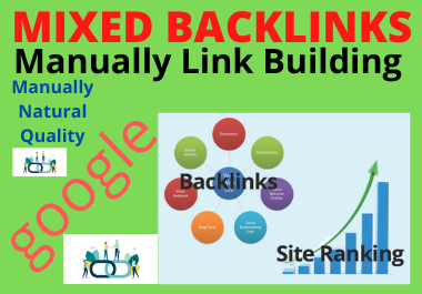 Manually Create 30 High Authority Mixed backlinks For Increase Traffic and Website Ranking