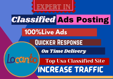 I will do 50 high quality classified site add posting