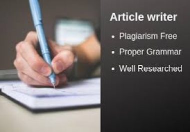 I will write a High Quality Article 350-500