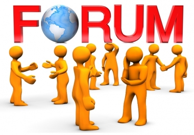 I will manualy create 25 High DA Forum Posting Backlinks