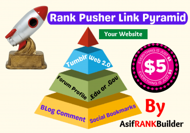 Rank Your Site By Super Powerful Multi 3 SEO High Authority Manual Link Pyramid Service