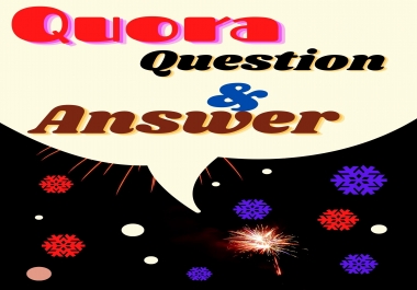 Quora Provide Organic 20 Question & Answer with your website