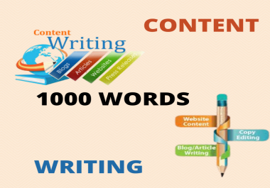 I will provide 1000 words SEO blog posts,  articles,  and website content