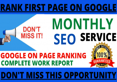I will build a best monthly SEO dofollow backlinks