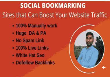 I will create 70+SEO optimized social bookmarks backlinks