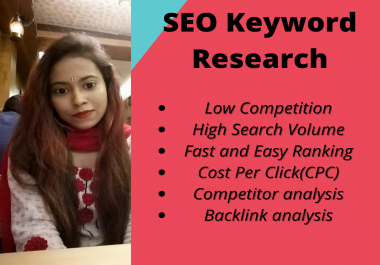 I Will do some SEO Keyword Research and Competitor analysis