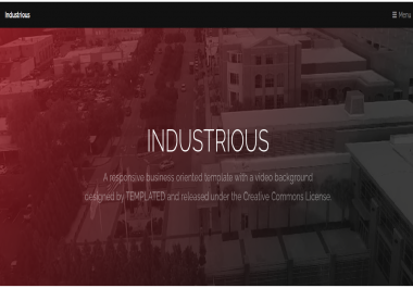 Responsive Template for Industry Business