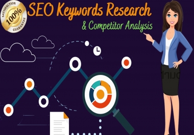 I will do 100 SEO excellent keyword research and competitor analysis