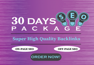 I will do monthly SEO service with high quality back links