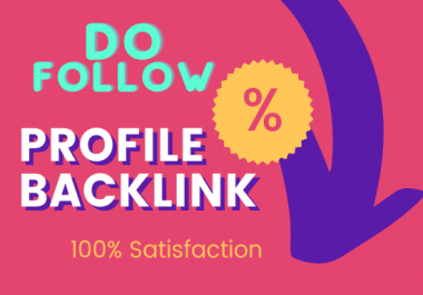 I will DA 50+ High quality Profile backlinks for website