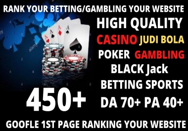 Permanent 450 powerful Casino,  Gambling,  Poker,  Sports High Quality Web2.0 Backlinks