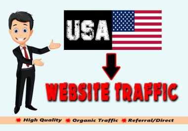 I will drive organic USA targeted web traffic,  quality visitors