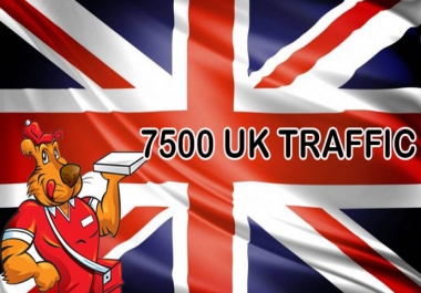 I will 7500 UK website traffic limited offer