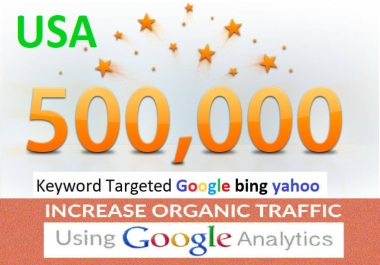I will keyword targeted traffic usa of search engines