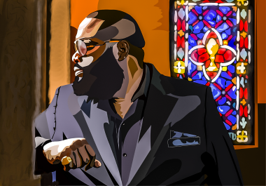 I will draw vector portrait in 24 hours