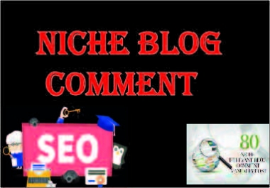 I will manually 80 Niche blog comment Do-Follow backlinks seo with high quality DA PA