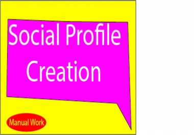 I will manually create 55 Social profile creation seo backlinks with high DA PA