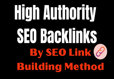 i will Build SEO Backlinks By Link BuildingMethod.
