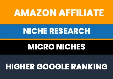 I will Research a Profitable Amazon Affiliate keyword with Complete Competitor Analysis