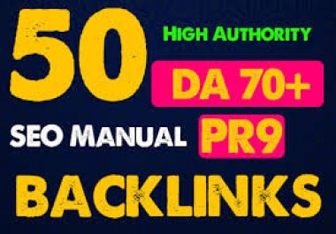 I will double your google ranking with 50 pr9 da70+ seo dofollow backlinks