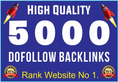 I will create 5000 high quality dollow SEO backlinks for you