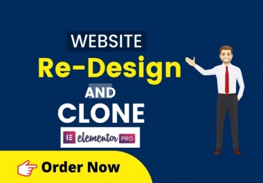 I will copy,  clone websites and redesign wordpress website