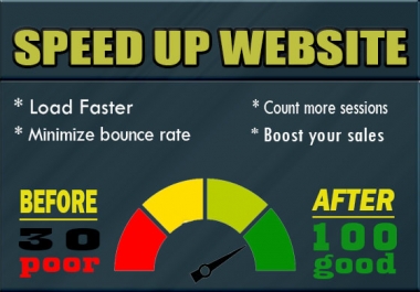 I will speed up your web pages with google page speed insight and gtmetrix
