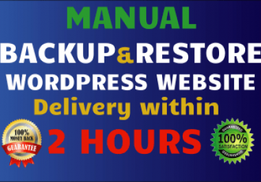 I Will backup and restore your WordPress site