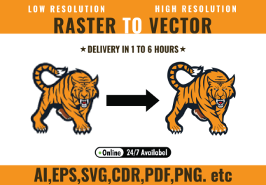Logo,  Icon,  Trace,  Vector Tracing, Redraw or Convert to Vector professionally