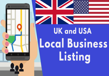 Manually create 40 live UK and USA directory submissions,  local citation in High DA PA