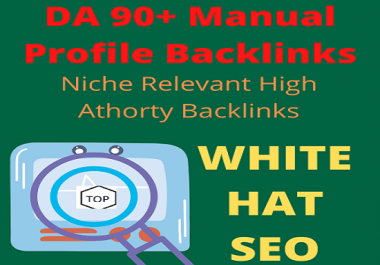 I will do 200 80 to 90 da profile backlinks with manual work guarated