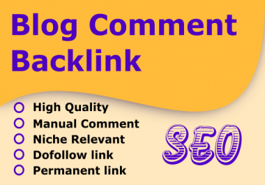 I will do 100+ Niche Blog Commenting Dofollow Backlinks on high DA PA sites