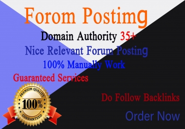 I will do 35+ quality forum posting