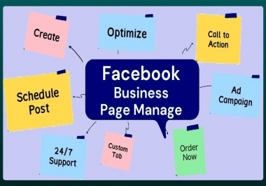 I will create and design the Facebook business page and customize it.
