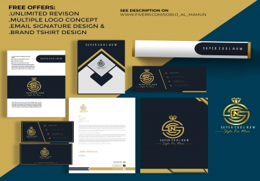 I will design amazing logo and branding package for your business