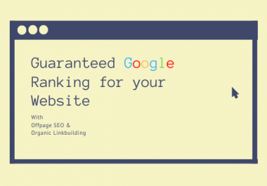 Guaranteed niche related Google ranking for your website