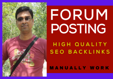 I will Manually create 50 Forum posting SEO Backlinks On High DA/PA