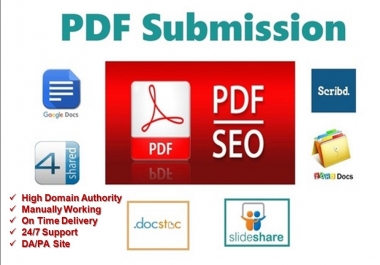 30 best manual PDF submission with permanent backlinks