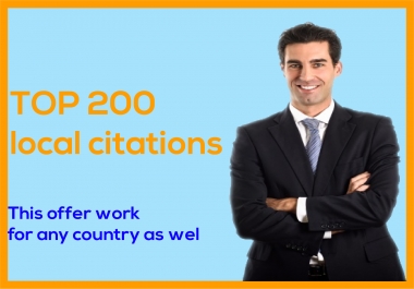 I will do 200 USA local citations and directory submission