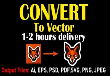 I will do vector tracing or convert to vector quickly