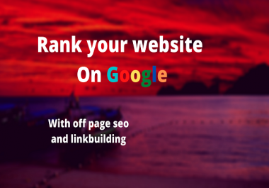 I will offer for you guranteed google 1st page ranking with proper linkbuilding service.