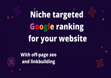 I will rank your website on google with off page SEO