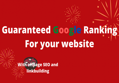 I will rank your website on Google with link building service.
