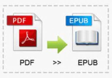 I will convert Word / PDF files to EPUB OR MOBI