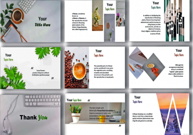 I will design a professional and modern powerpoint presentation beautifully