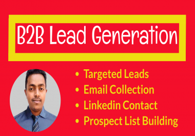 I will linkedin lead generation, data entry and list building